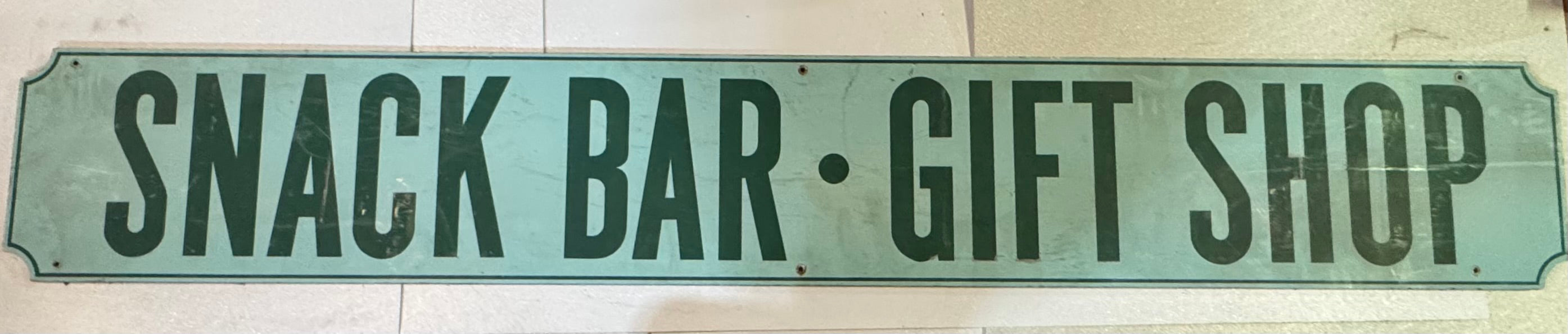 Snack Bar and Gift Shop Sign