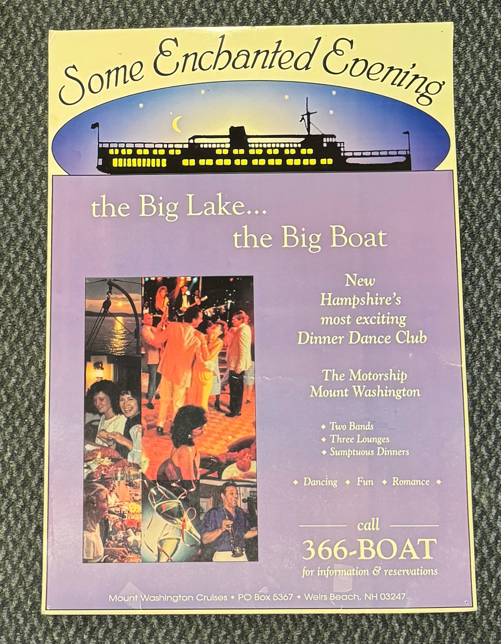 M/S Mount Washington Dinner Dance Poster